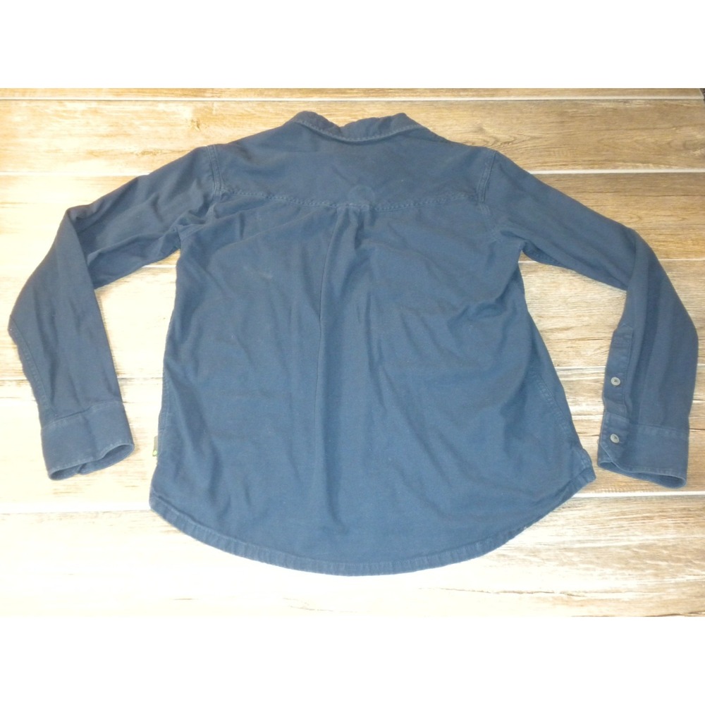 Stio Shirt Mens M Blue Miter Stretch Lightweight Flannel Organic Cotton Mountain - Picture 2 of 9